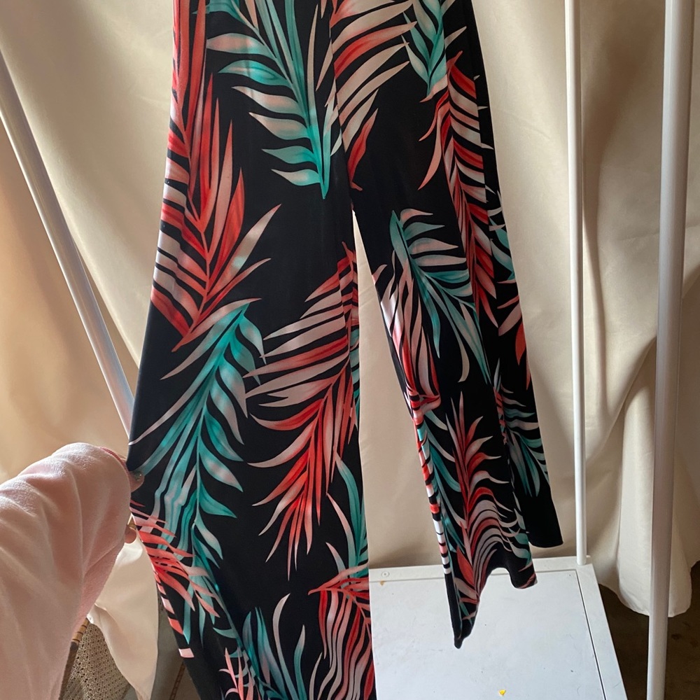 Black flare pants